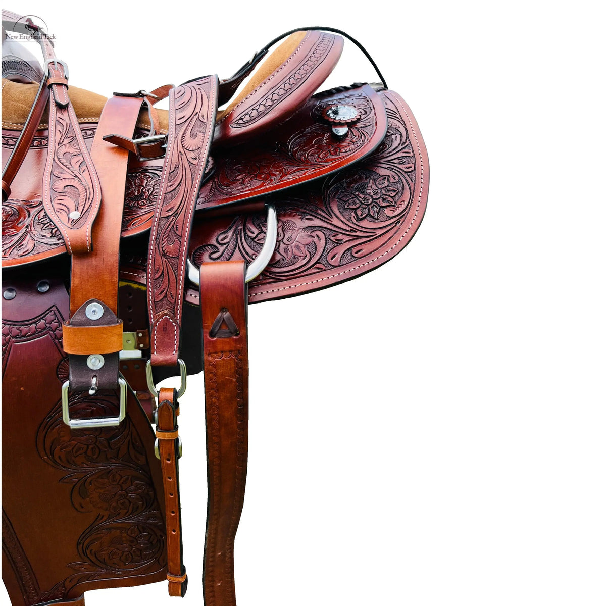 Best Quality Black Color Barrel Leather Saddle With Free 