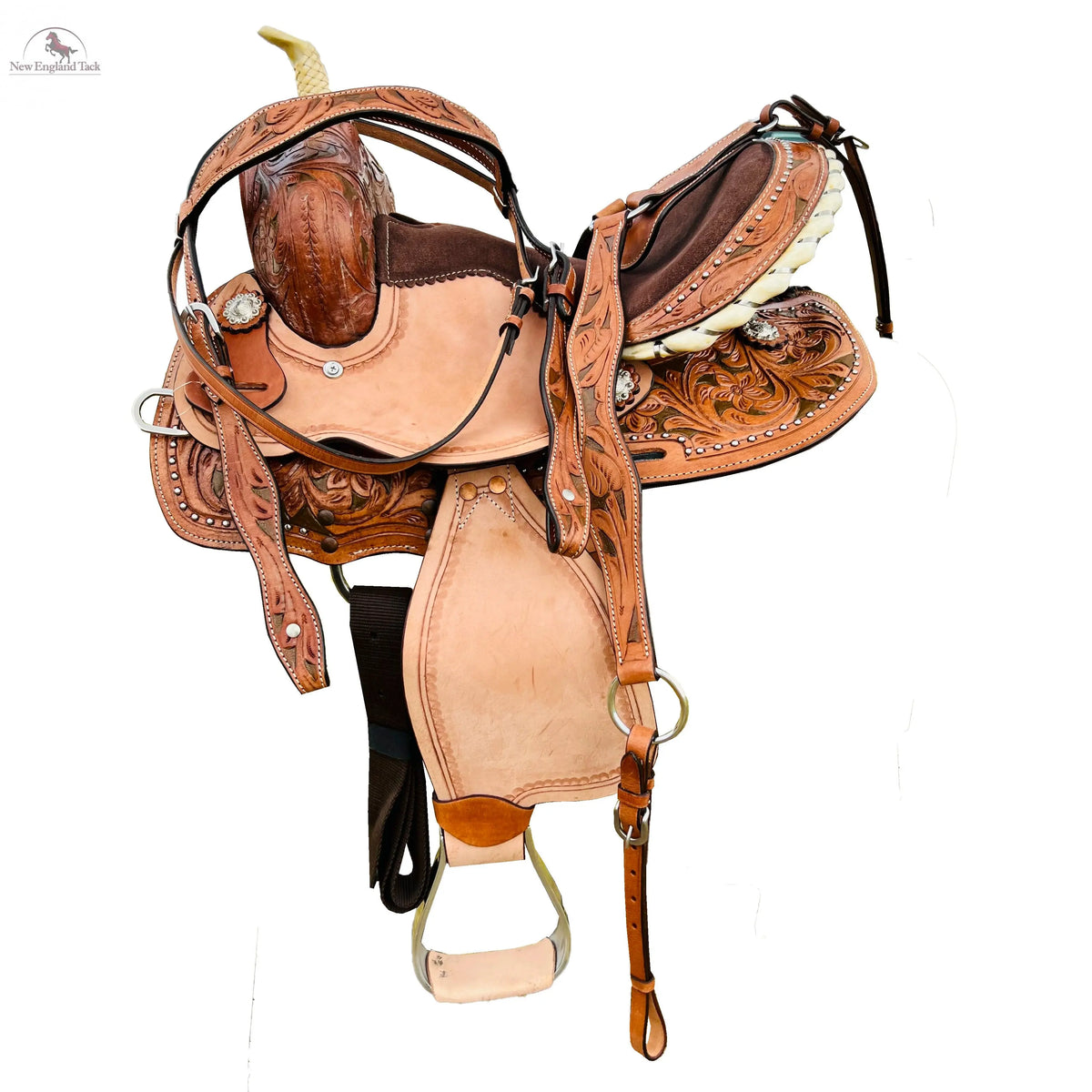 Buy Western Kids Leather Saddle With Tack Set Online – NewEngland Tack