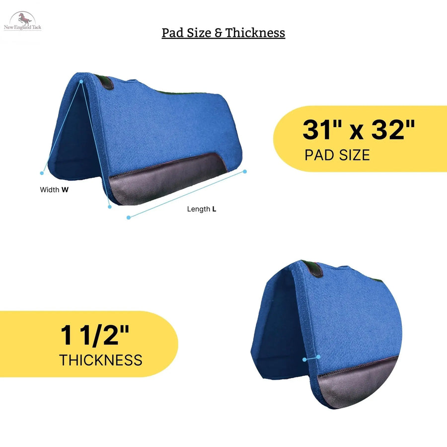 Resistance Western Saddle Pads 1 1/2" Thickness NewEngland Tack