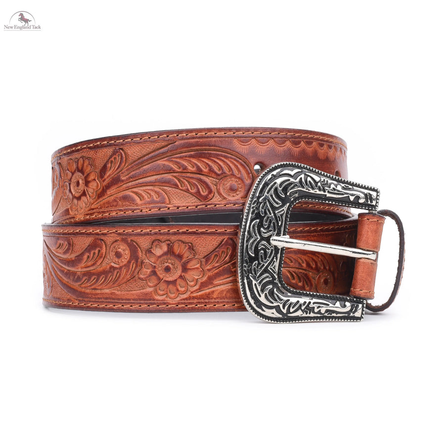 Resistance Genuine Full Grain Leather Western Belt Strap 1-1/2"(38mm) Wide NewEngland Tack