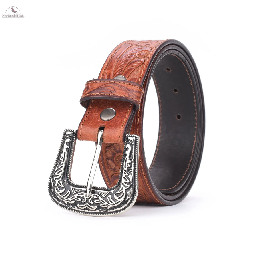 Resistance Genuine Full Grain Leather Western Belt Strap 1-1/2"(38mm) Wide NewEngland Tack