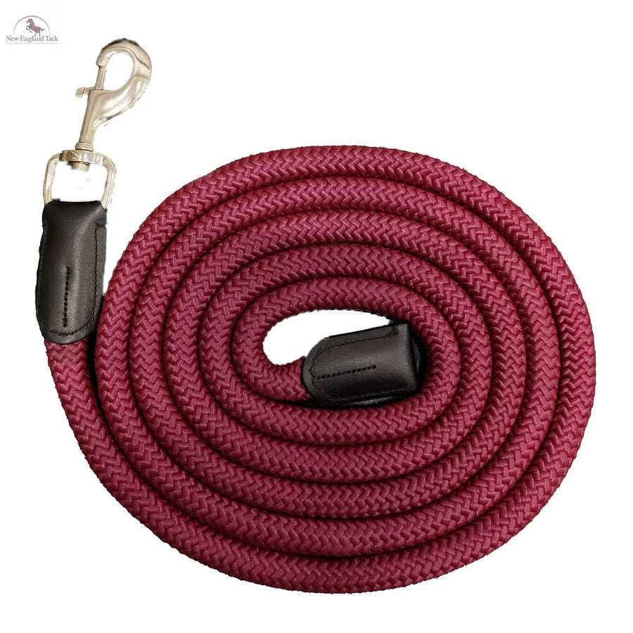 9FT Nylon Horse Halter Lead Rope with Bull Nose Snap – 3/4 Inch Thick, Strong & Comfortable for Training NewEngland Tack