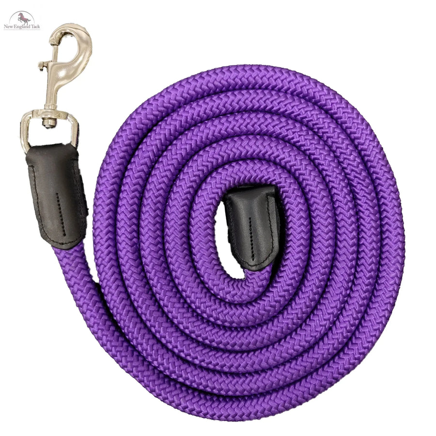 9FT Nylon Horse Halter Lead Rope with Bull Nose Snap – 3/4 Inch Thick, Strong & Comfortable for Training NewEngland Tack