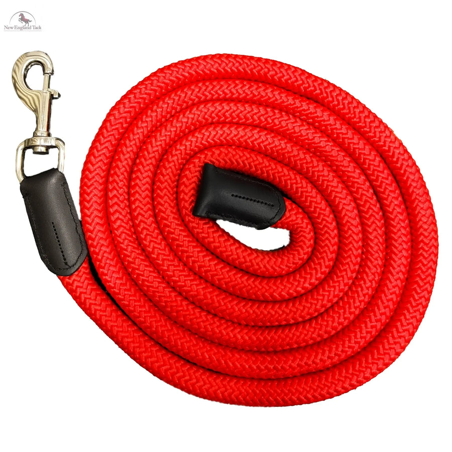 9FT Nylon Horse Halter Lead Rope with Bull Nose Snap – 3/4 Inch Thick, Strong & Comfortable for Training NewEngland Tack