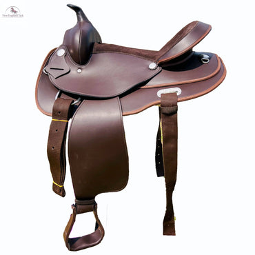 16, 17 Premium Leather Double T training saddle with suede