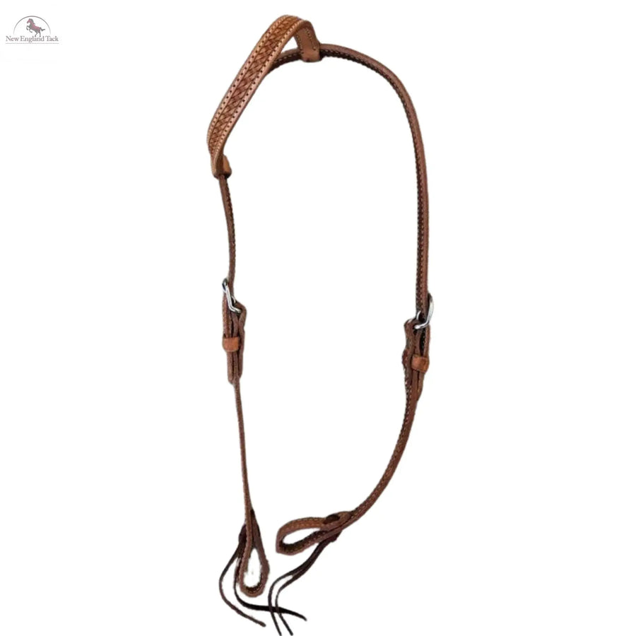 One Ear Headstall Western Horse Tack - Argentinean Leather NewEngland Tack