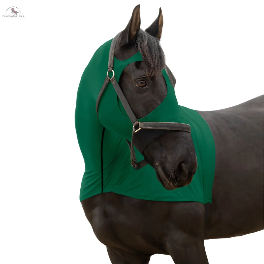 RESISTANCE Premium Horse Hood Full Zipper with Face w Forelock Saver - Lycra Material NewEngland Tack