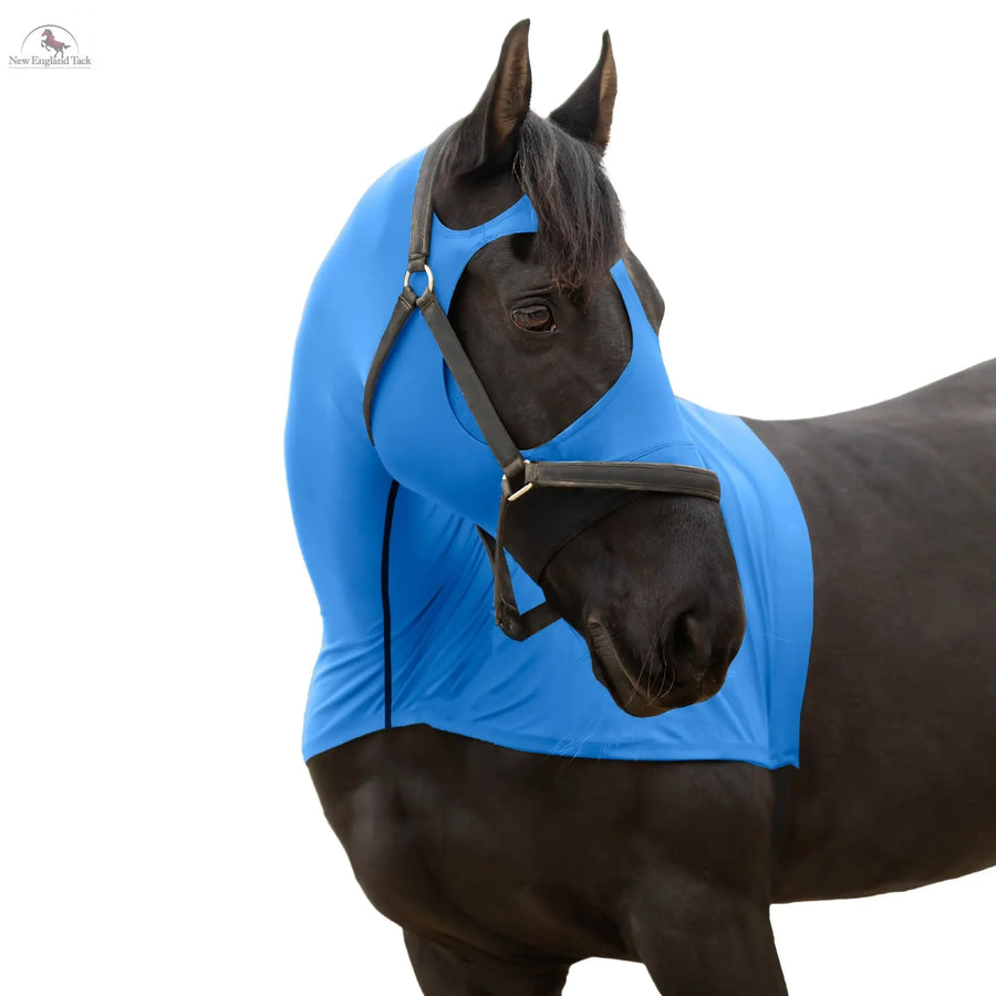 RESISTANCE Premium Horse Hood Full Zipper with Face w Forelock Saver - Lycra Material NewEngland Tack