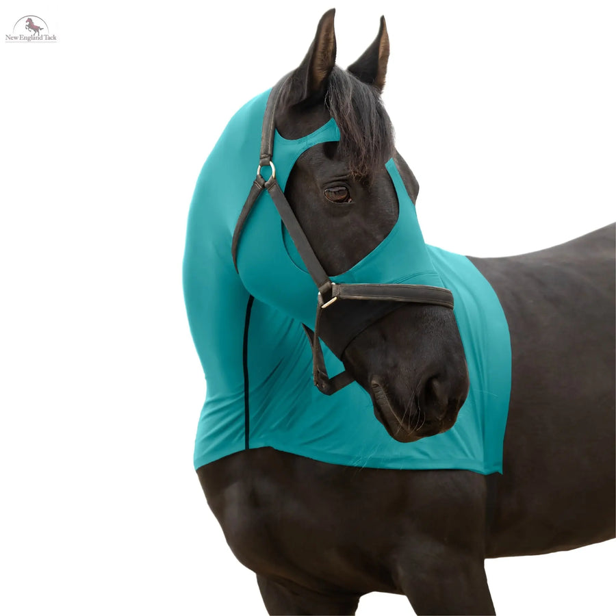 RESISTANCE Premium Horse Hood Full Zipper with Face w Forelock Saver - Lycra Material NewEngland Tack