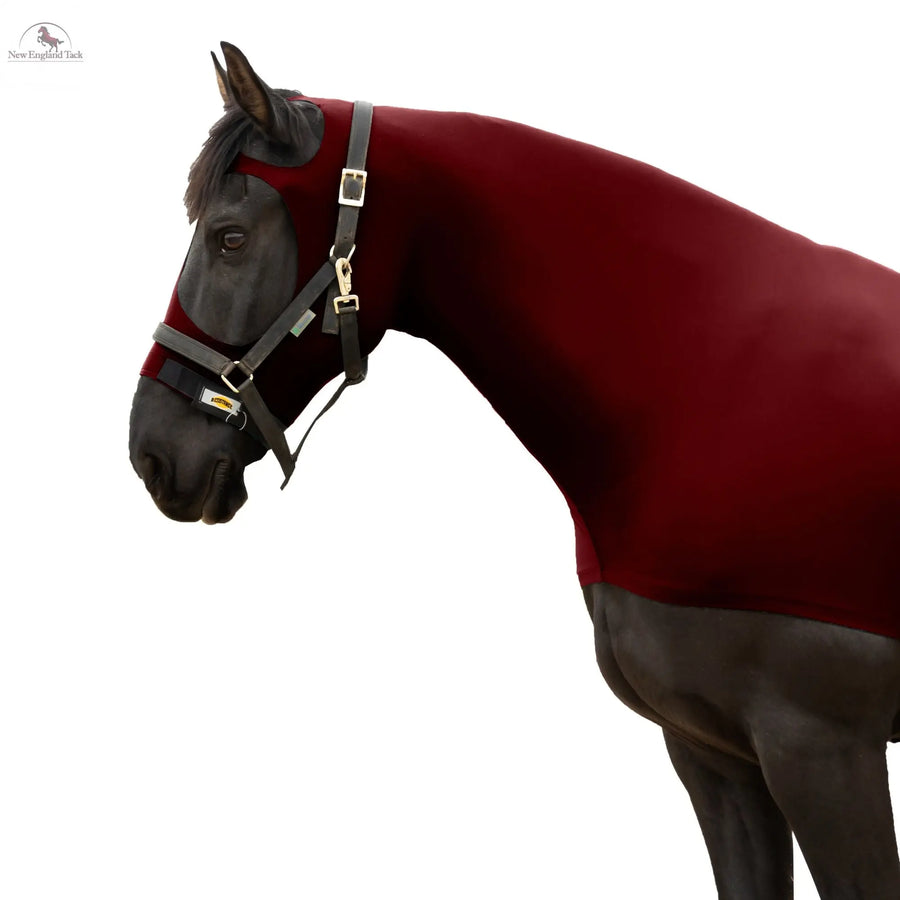 RESISTANCE Premium Horse Hood Pullon with Face w Forelock Saver - Lycra Material NewEngland Tack