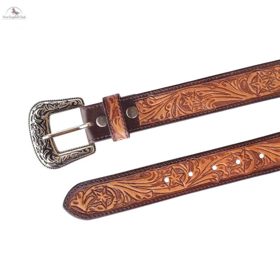 RESISTANCE Western Cowboy Cowgirl Belts For Women With Big Buckle, Plus Size Women's Brown Western Belt NewEngland Tack