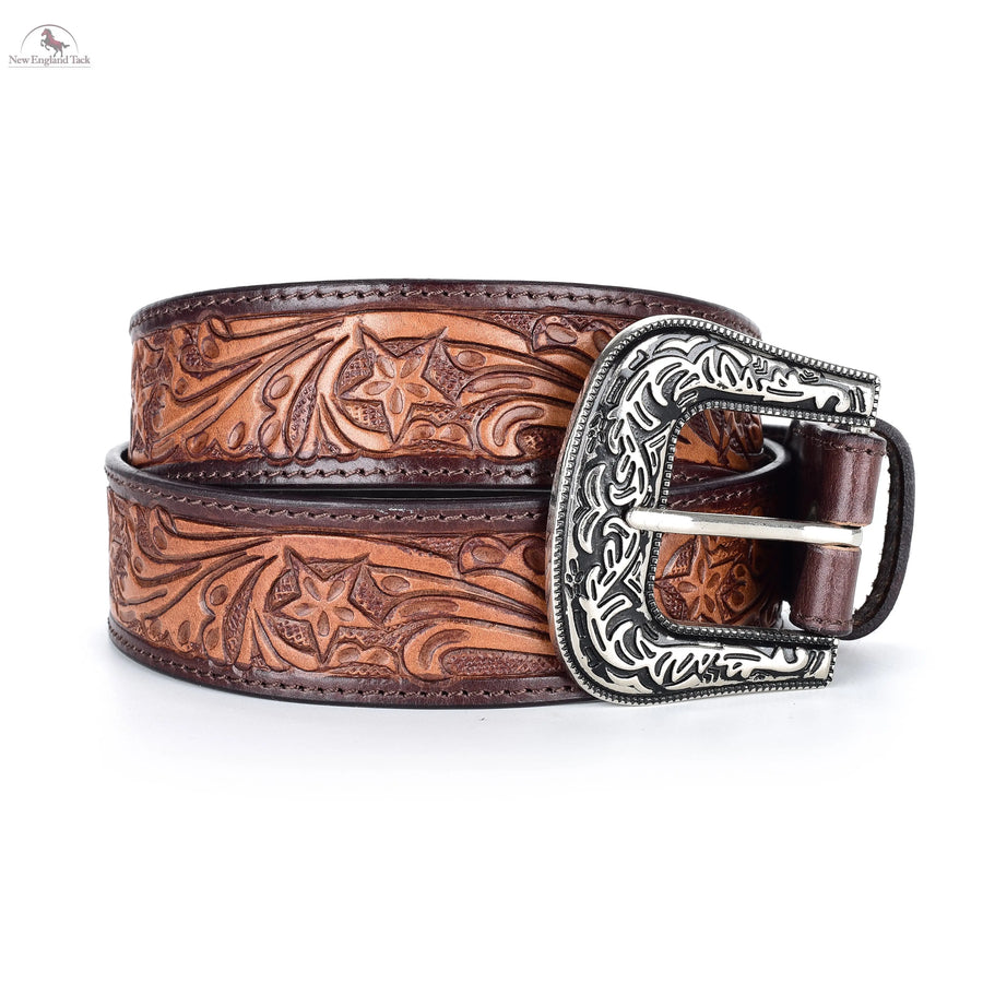 RESISTANCE Western Cowboy Cowgirl Belts For Women With Big Buckle, Plus Size Women's Brown Western Belt NewEngland Tack