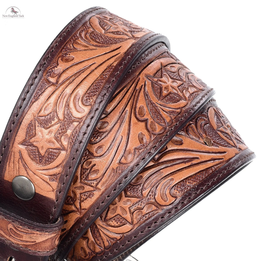 RESISTANCE Western Cowboy Cowgirl Belts For Women With Big Buckle, Plus Size Women's Brown Western Belt NewEngland Tack