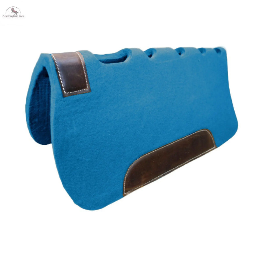 Resistance 31"x32" Handmade Premium Quality Synthetic Felt Cut-Back Pad with Vent Holes Western Cutter Style Saddle Pad for Horse Riding | Available in 1.5" Thickness Newenglandtack