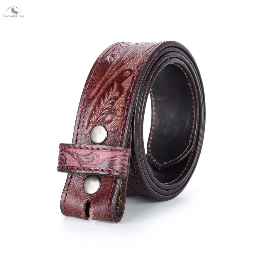 Resistance Classic Western Style Full Grain Leather Belt 1-1/2"(38mm) Wide- Comfortable Accessory With Free Buckle NewEngland Tack