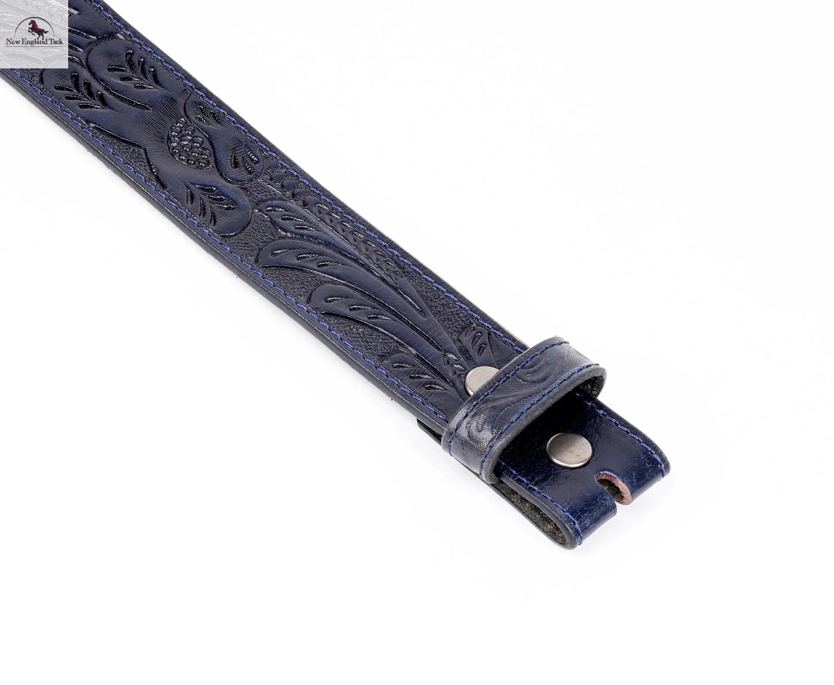 Resistance Full Grain Western Engraved Leather Belt Strap, 1-1/2