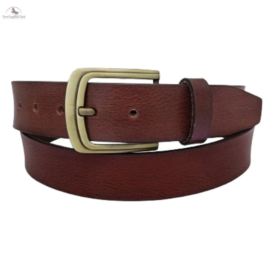 Resistance Full Grain Leather Belt For Men 1.5inch Wide Strap NewEngland Tack