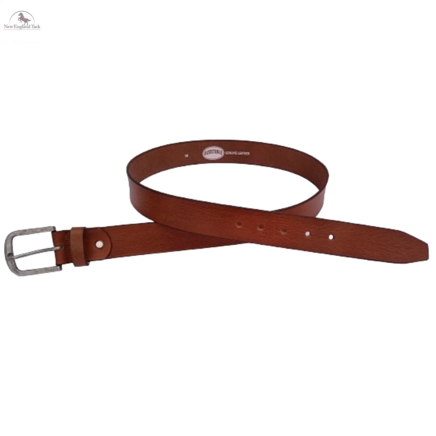 Resistance Full Grain Leather Belt For Men 1.5inch Wide Strap NewEngland Tack