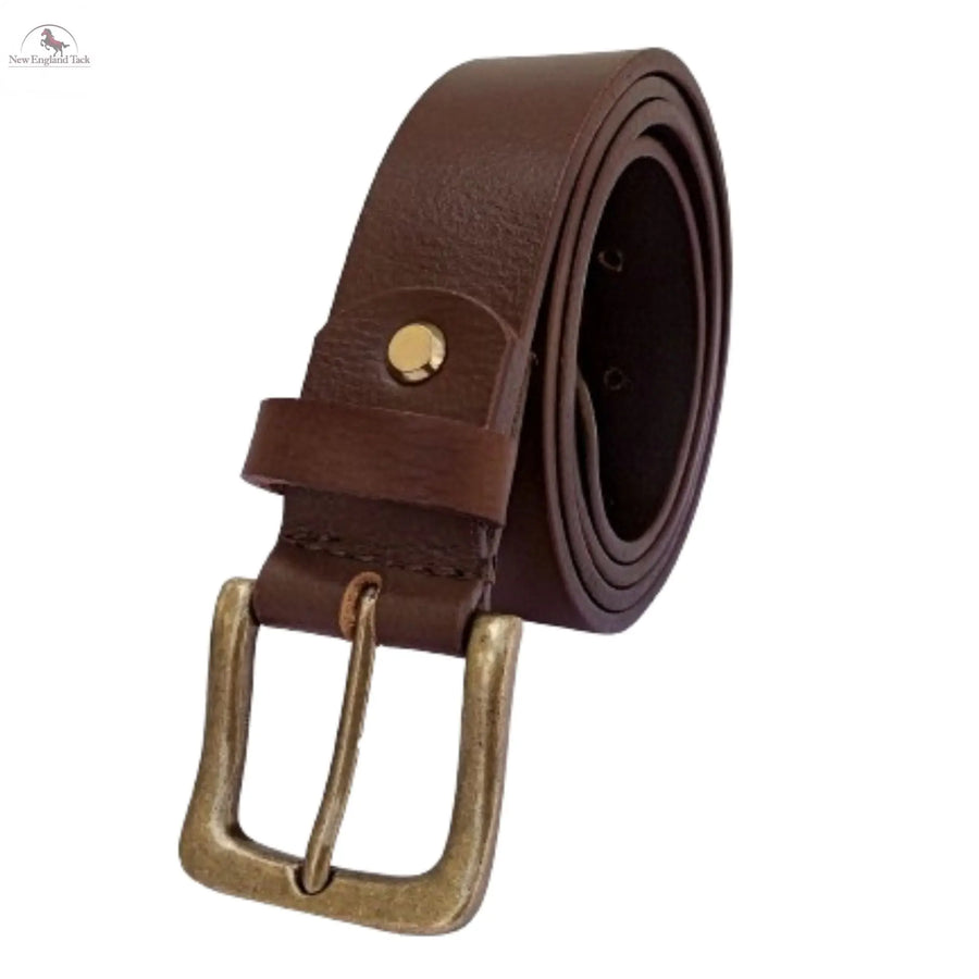 Resistance Full Grain Leather Belt For Men 1.5inch Wide Strap NewEngland Tack