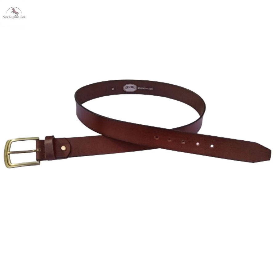 Resistance Full Grain Leather Belt For Men 1.5inch Wide Strap NewEngland Tack