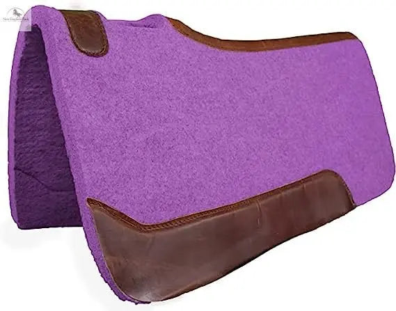 Resistance Handcrafted 31” x 32” Synthetic Felt Performance Saddle Pad with Wear Leathers for Horse Saddle, Handmade Long Lasting Felt Saddle Pad for Horse Available in 3/4" Thickness NewEngland Tack