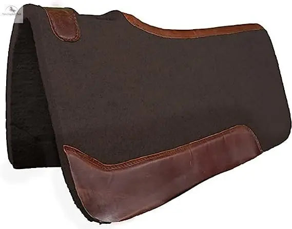 Resistance Handcrafted 31” x 32” Synthetic Felt Performance Saddle Pad with Wear Leathers for Horse Saddle, Handmade Long Lasting Felt Saddle Pad for Horse Available in 3/4" Thickness NewEngland Tack