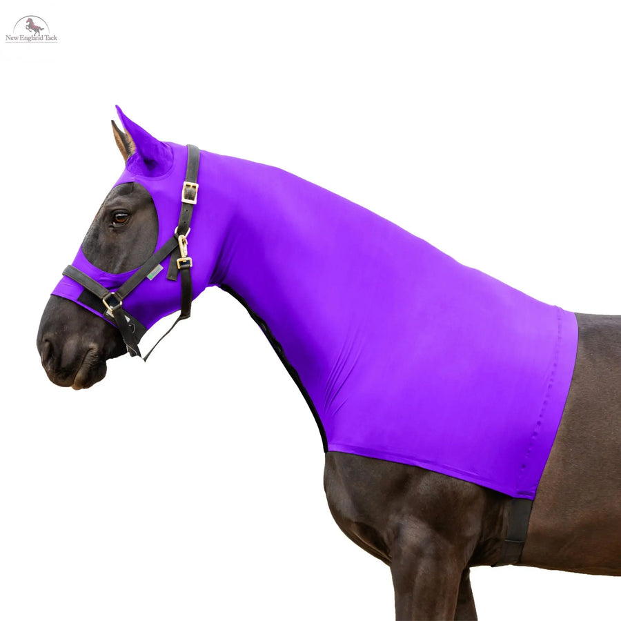 Resistance Horse Hood Slinky Lycra Zippered Mane Braid Shoulder Guard NewEngland Tack