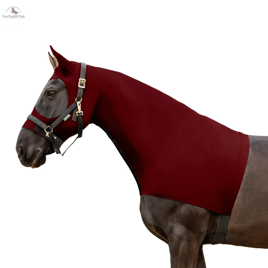 Resistance Horse Hood Slinky Lycra Zippered Mane Braid Shoulder Guard NewEngland Tack