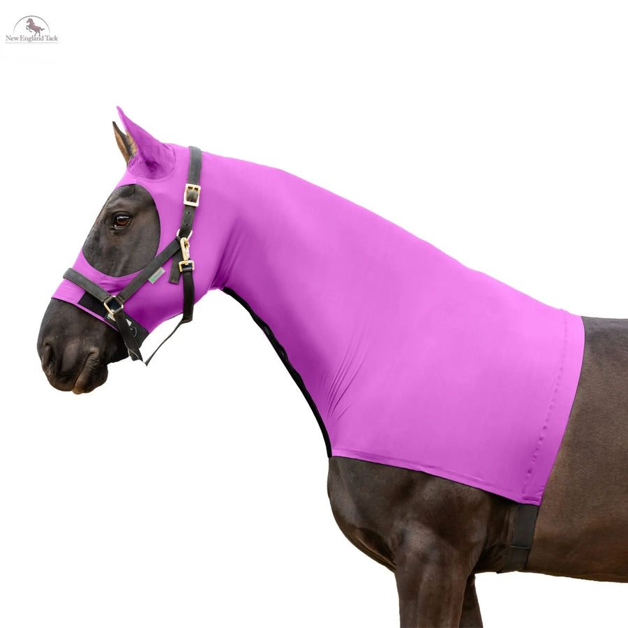 Resistance Horse Hood Slinky Lycra Zippered Mane Braid Shoulder Guard NewEngland Tack