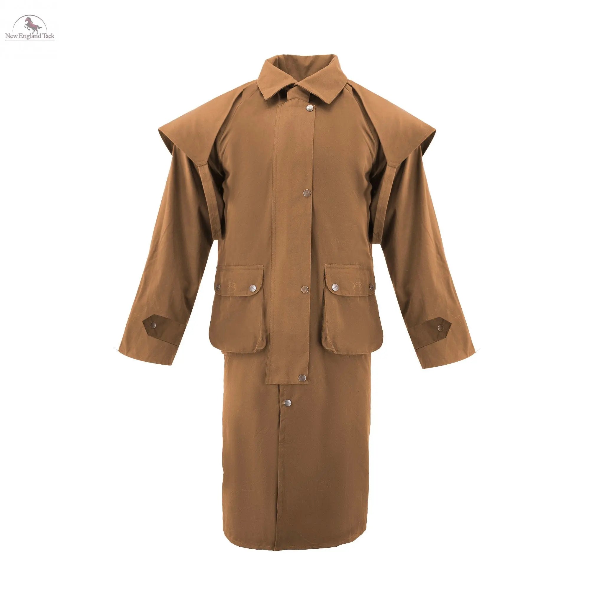 Resistance Premium Unisex Waterproof Cowboy Cowgirl Cotton Oilskin Long Duster Coat  Western Workwear NewEngland Tack