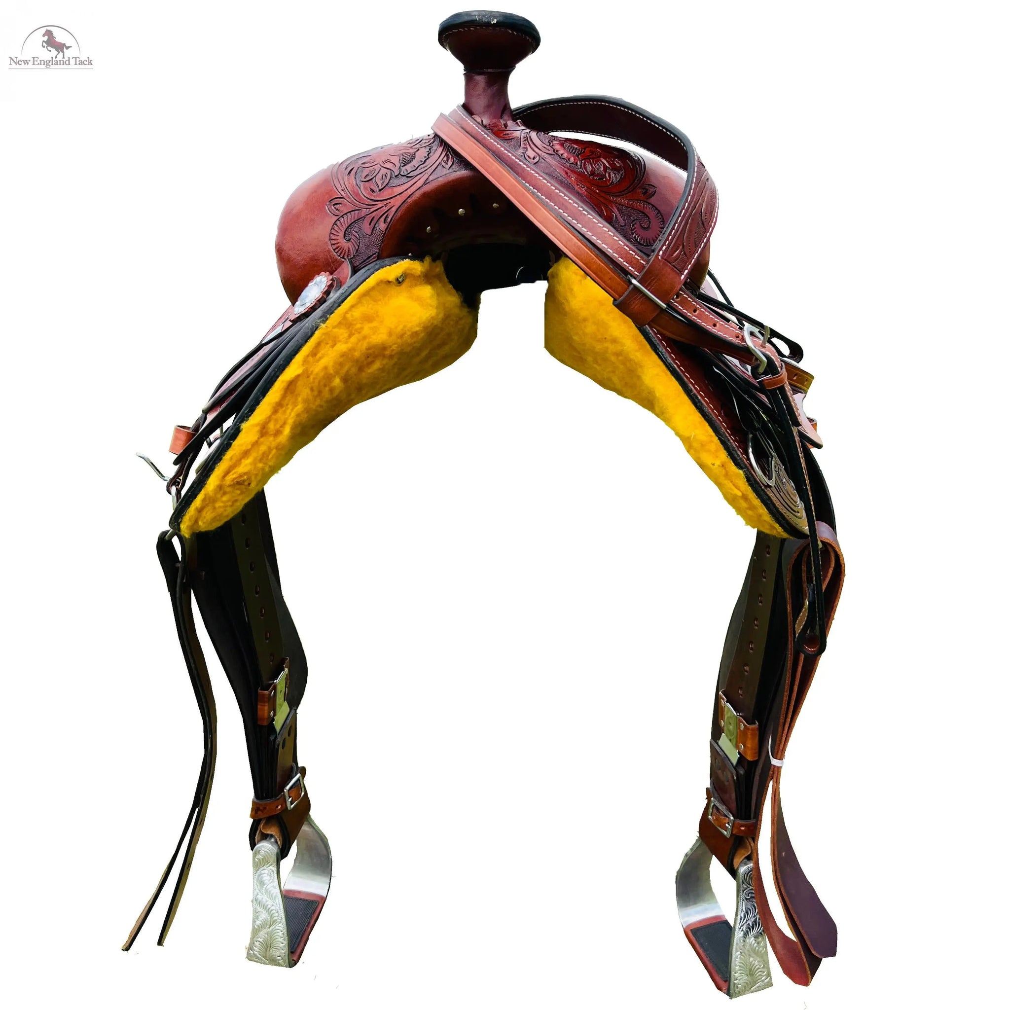 Resistance Western Horse Pleasure Saddle - Genuine Leather 15