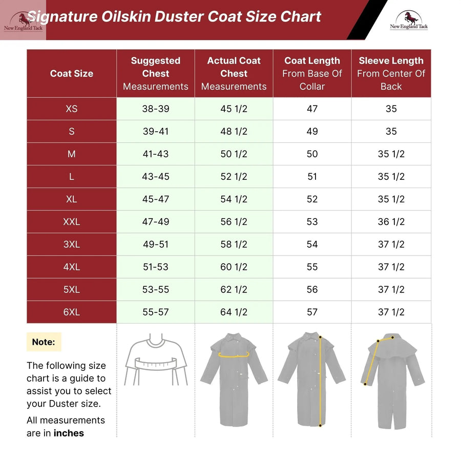 Resistance Western Oilskin Waterproof Duster Coat NewEngland Tack