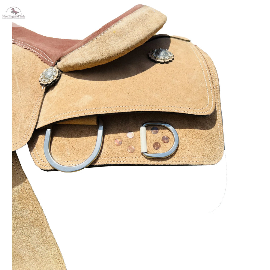 Western Rough Out Trainer Saddle With Suede Seat NewEngland Tack